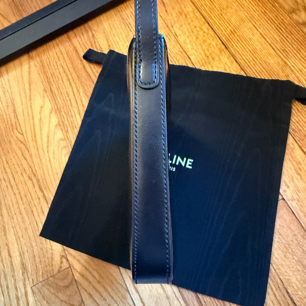 CELINE CROQUE CALFSKIN SHOULDER BAG - Picture 2 of 14